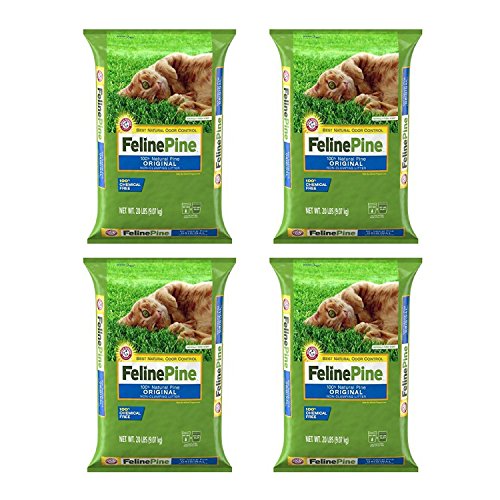Ames Feline Pine Cat Litter, 20 Lbs, 4-Pack