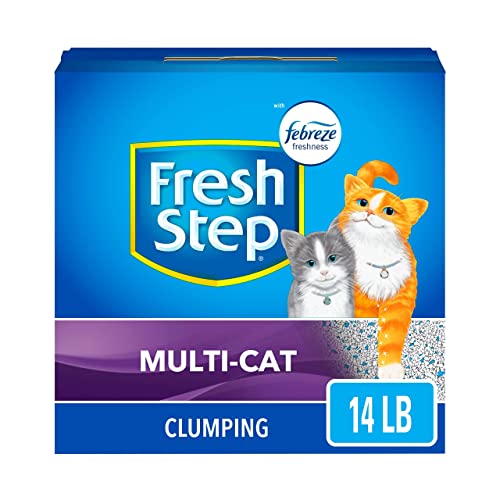 Fresh Step Clumping Cat Litter, Multi-Cat, 14 lbs