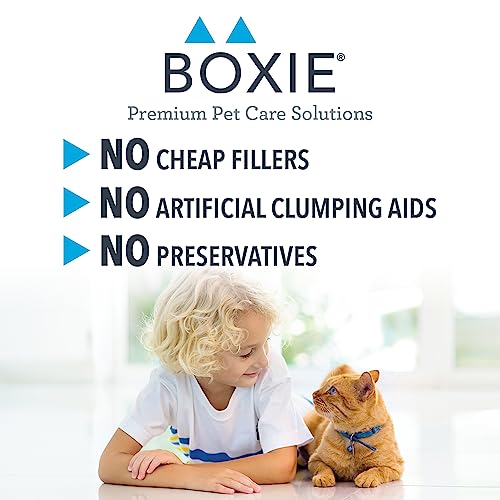 BoxiePro Deep Clean Probiotic Clumping Cat Litter Box