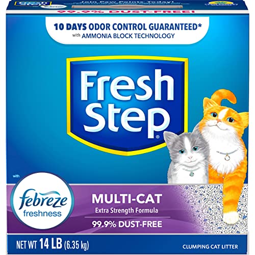 Fresh Step Clumping Cat Litter, Multi-Cat, 14 lbs