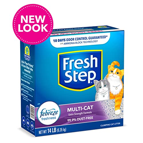 Fresh Step Clumping Cat Litter, Multi-Cat, 14 lbs