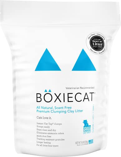 Boxiecat Premium Clumping Cat Litter - Scent-Free Clay