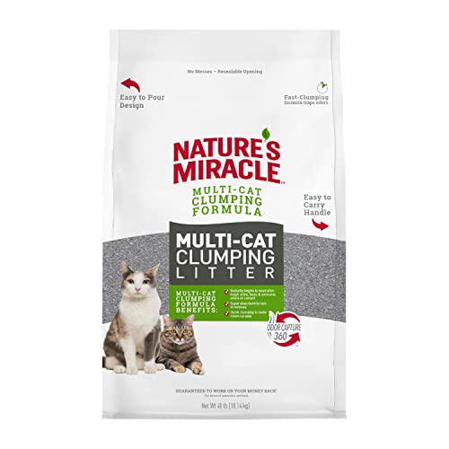 Nature's Miracle Multi-Cat Clumping Clay Litter, 40 lb