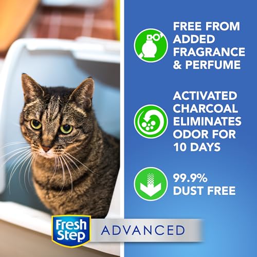 Fresh Step Unscented Clumping Cat Litter, 37 Pounds (2 Pack)