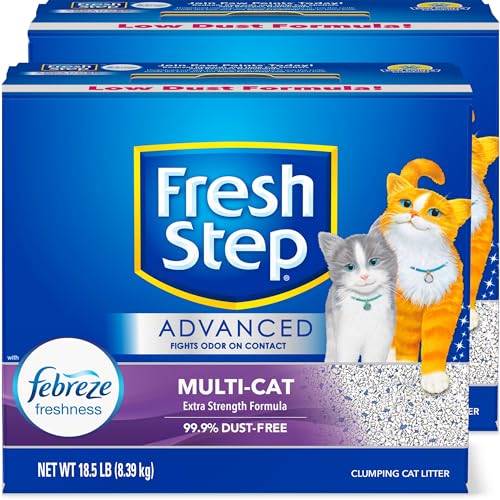 Fresh Step Advanced Multi-Cat Odor Control Cat Litter