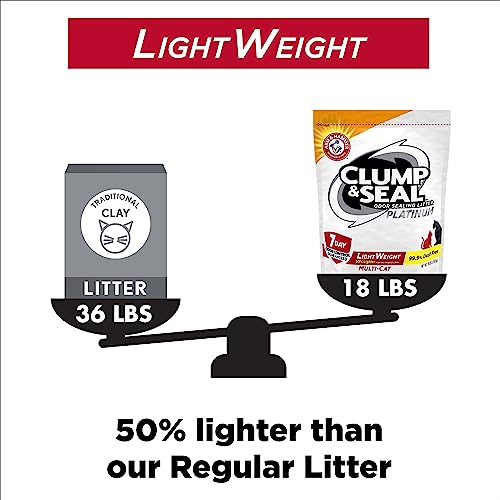 ARM & HAMMER Clump & Seal Lightweight Multi-Cat Litter