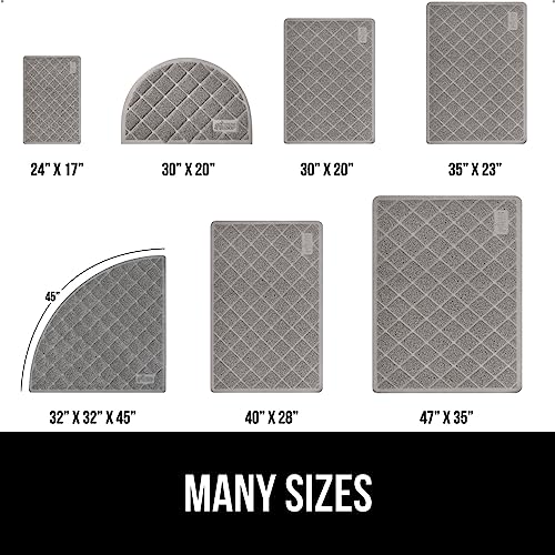 Gorilla Grip Waterproof Cat Litter Mat, Traps Mess, Soft