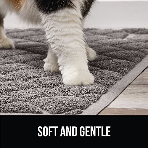Gorilla Grip Waterproof Cat Litter Mat, Traps Mess, Soft