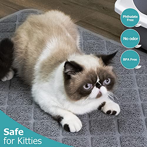 Conlun Durable PVC Cat Litter Trapping Mat, 24" x 17