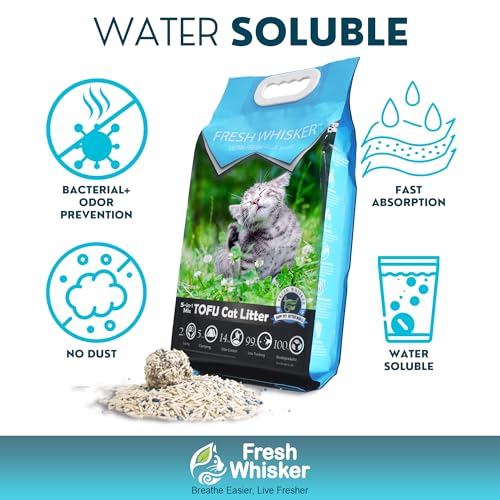 2-Pack FreshWhisker Odor-Free Flushable Tofu Cat Litter