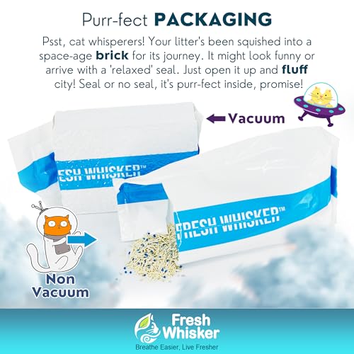 2-Pack FreshWhisker Odor-Free Flushable Tofu Cat Litter