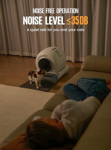 Smart Self-Cleaning Cat Litter Box, Large Capacity, Multiple Cats