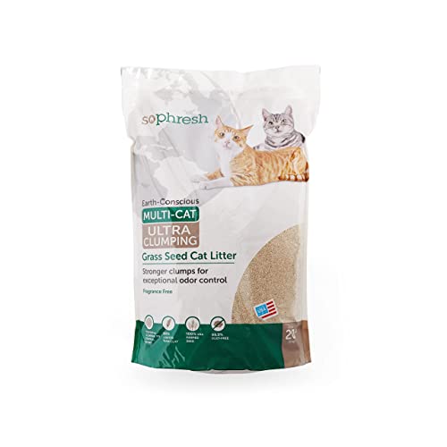 20 lb unscented grass seed cat litter by So Phresh