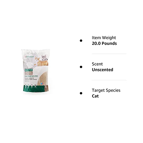 20 lb unscented grass seed cat litter by So Phresh