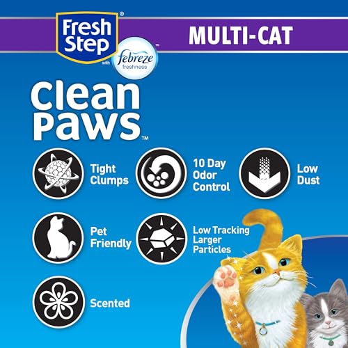 Fresh Step Clean Paws Scented Clumping Cat Litter