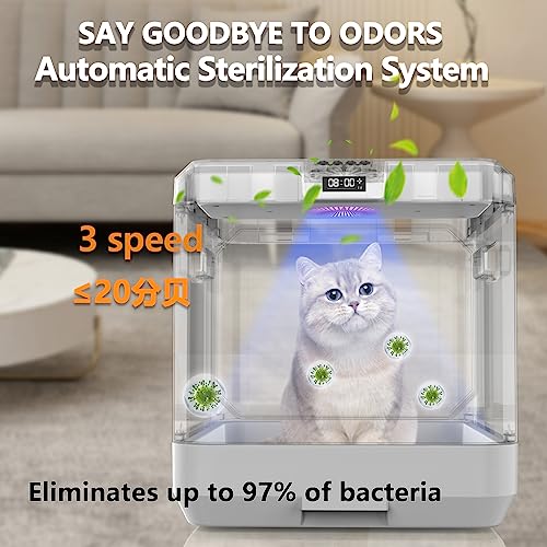 XL Smart Covered Cat Litter Box with Odor Control