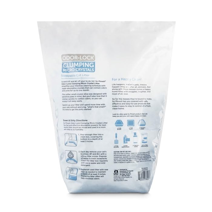 Blue Silica Micro Crystal Cat Litter, 8 lbs
