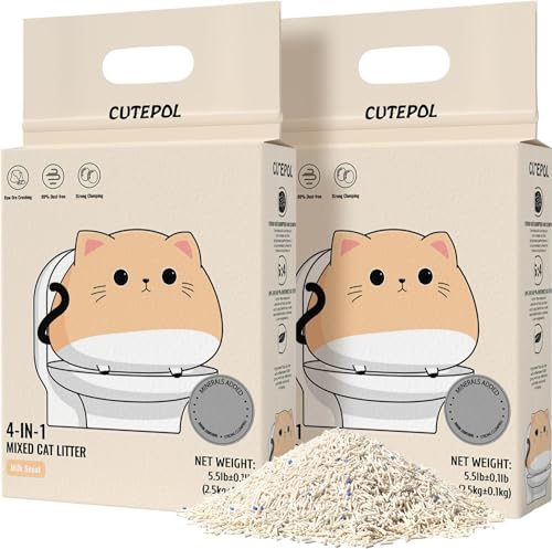 Cutepol 4-in-1 Tofu Cat Litter with Bentonite