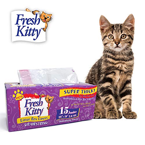 15 Fresh Kitty Jumbo Drawstring Scented Box Liners