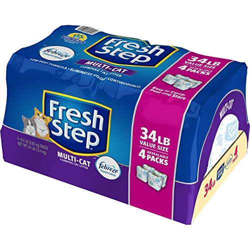 Fresh Step Multi-Cat Clumping Scented Cat Litter 34 lbs