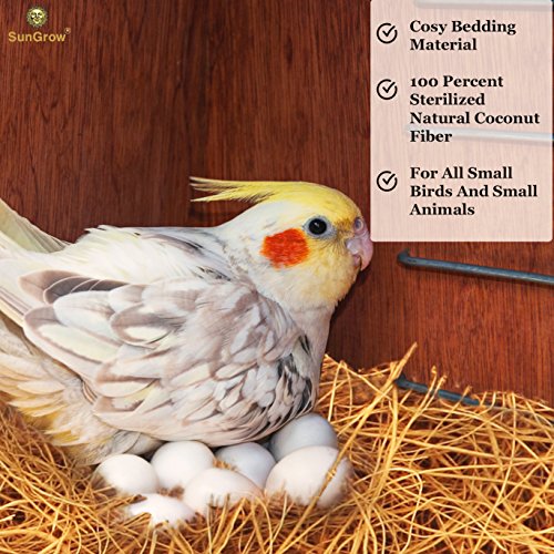 SunGrow Coconut Fiber Straw Chicken Nest Bedding pads