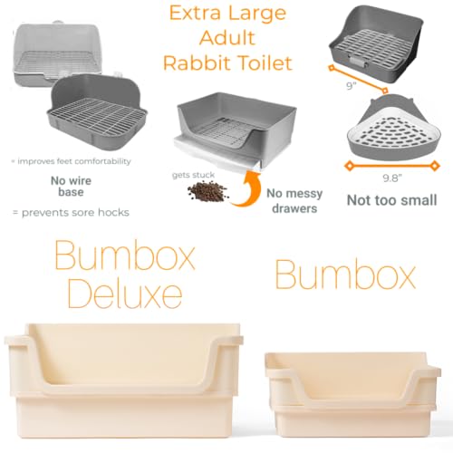 HoppScotch.bun Deluxe Rabbit Litter Box: Large, Safe, Easy
