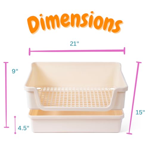 HoppScotch.bun Deluxe Rabbit Litter Box: Large, Safe, Easy