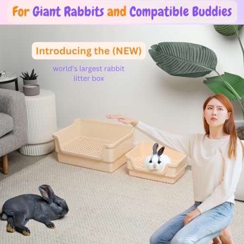 HoppScotch.bun Deluxe Rabbit Litter Box: Large, Safe, Easy