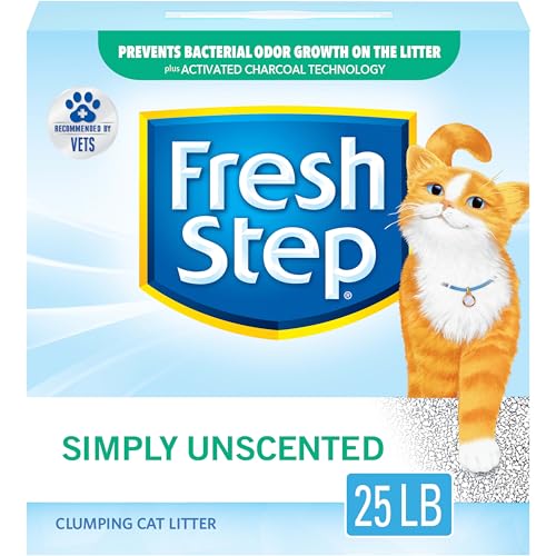 25lb Fresh Step Unscented Clumping Cat Litter - Fragrance-Free