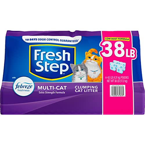 Fresh Step Febreze Clumping Cat Litter, 38 lbs