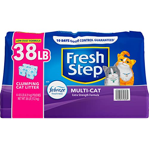 Fresh Step Febreze Clumping Cat Litter, 38 lbs