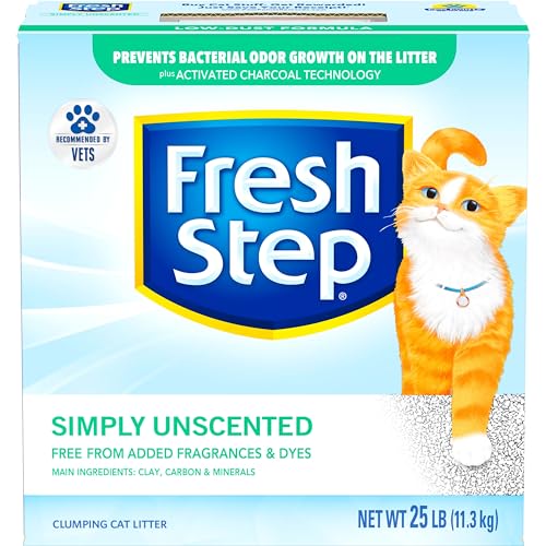 25lb Fresh Step Unscented Clumping Cat Litter - Fragrance-Free