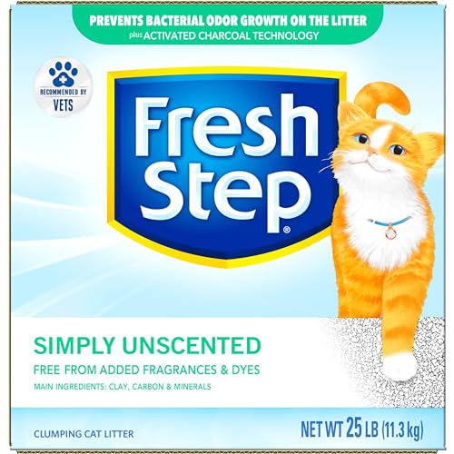 25lb Fresh Step Unscented Clumping Cat Litter - Fragrance-Free