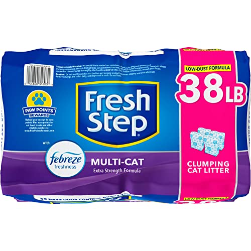Fresh Step Febreze Clumping Cat Litter, 38 lbs