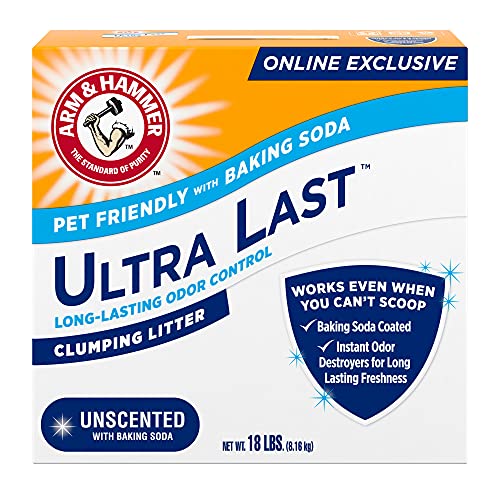 Arm & Hammer Ultra Last Unscented Clumping Cat Litter