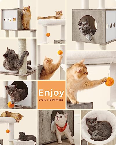 Feandrea 2-in-1 Cat Tree with Litter Box
