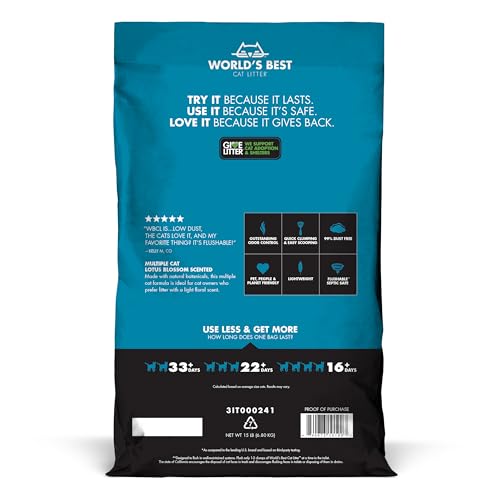 Lotus Blossom Scented Cat Litter 15lb - Multi-Cat