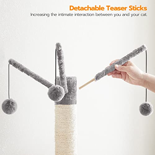 All-in-One Cat Tree Furniture with Litter Box Enclosure