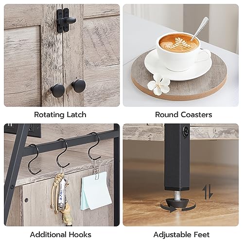 Hoobro Tall Cat Litter Box Furniture with Shelves