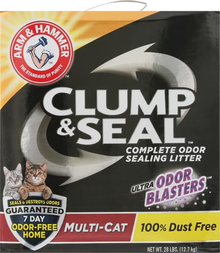 Arm & Hammer Clump & Seal Multi-Cat Litter 28lb