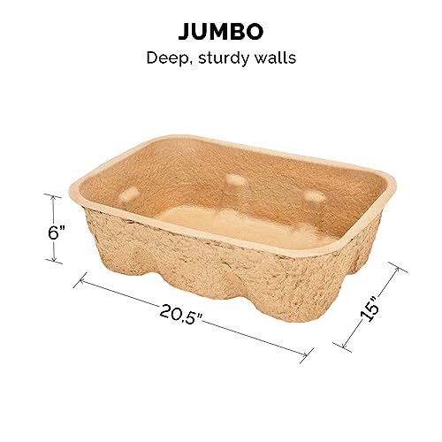 Jumbo 2-Pack Heavy Duty Cat Litter Box Eco-Friendly