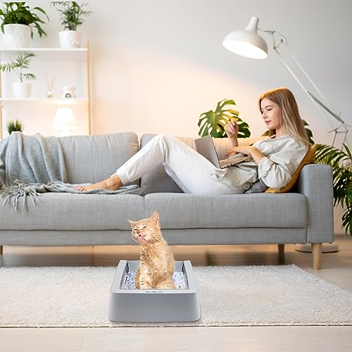 Stainless Steel Reusable Litter Tray for Pet-Safe Litterboxes