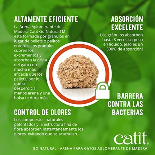 Catit Natural Wood Clumping Cat Litter 6.4 lb
