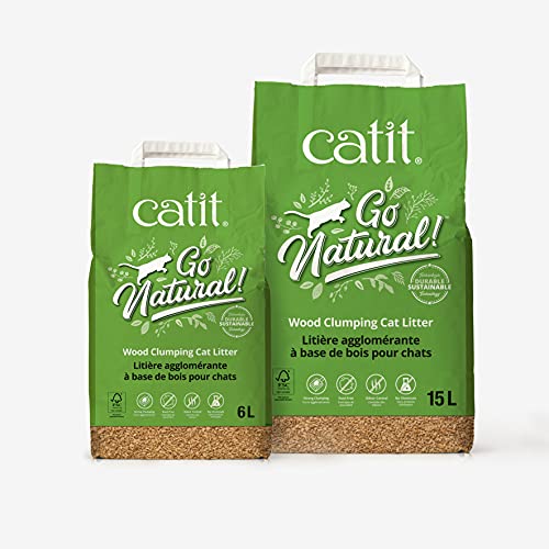 Catit Natural Wood Clumping Cat Litter 6.4 lb