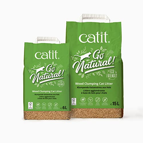 Catit Natural Wood Clumping Cat Litter 6.4 lb