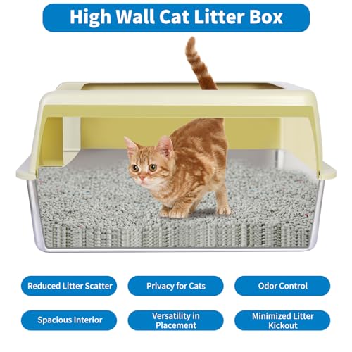 20L Stainless Steel Cat Litter Box for Big Cats