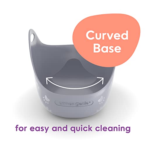 Litter Genie Cat Litter Box with High-Walls and Handles