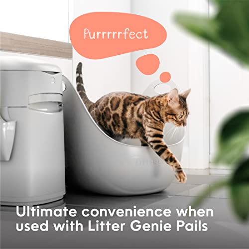 Litter Genie Cat Litter Box with High-Walls and Handles