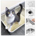 Stainless Steel High-Sided Cat Litter Box - Odorless