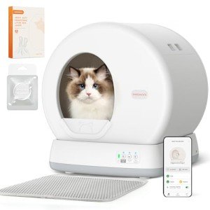 MeoWant Self-Cleaning Cat Litter Box with Odor Control